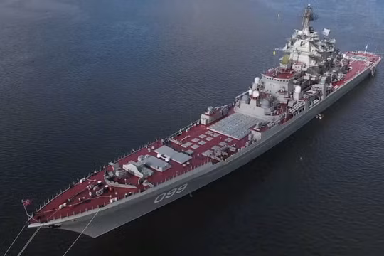Tuần dương hạm chạy bằng năng lượng hạt nhân lớp Kirov của Hải quân Nga. Ảnh: MW.