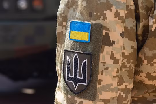 Huy hiệu quân đội Ukraine. Ảnh: Getty.