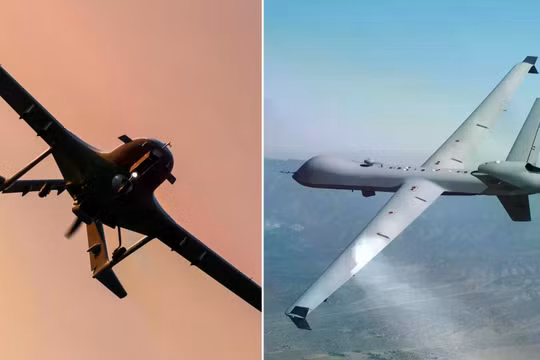 Mặc dù cả hai đều là UAV chiến đấu tầm trung, có khả năng hoạt động bền bỉ trong thời gian dài, nhưng chúng khác biệt đáng kể về kích thước, hỏa lực, thời gian hoạt động, chi phí và nhiệm vụ. Ảnh: IE.