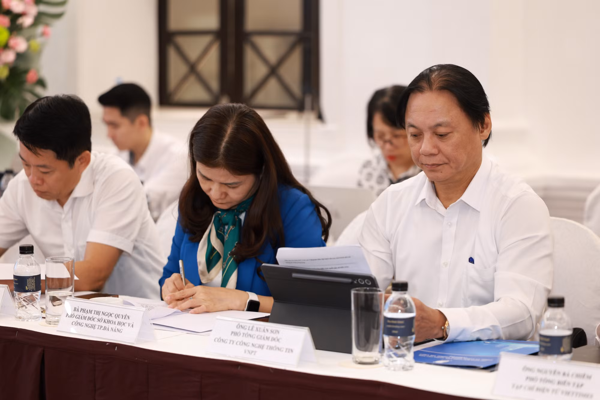 Ông Lê Xuân Sơn, Phó Tổng giám đốc Công ty Công nghệ thông tin VNPT dự Tọa đàm.