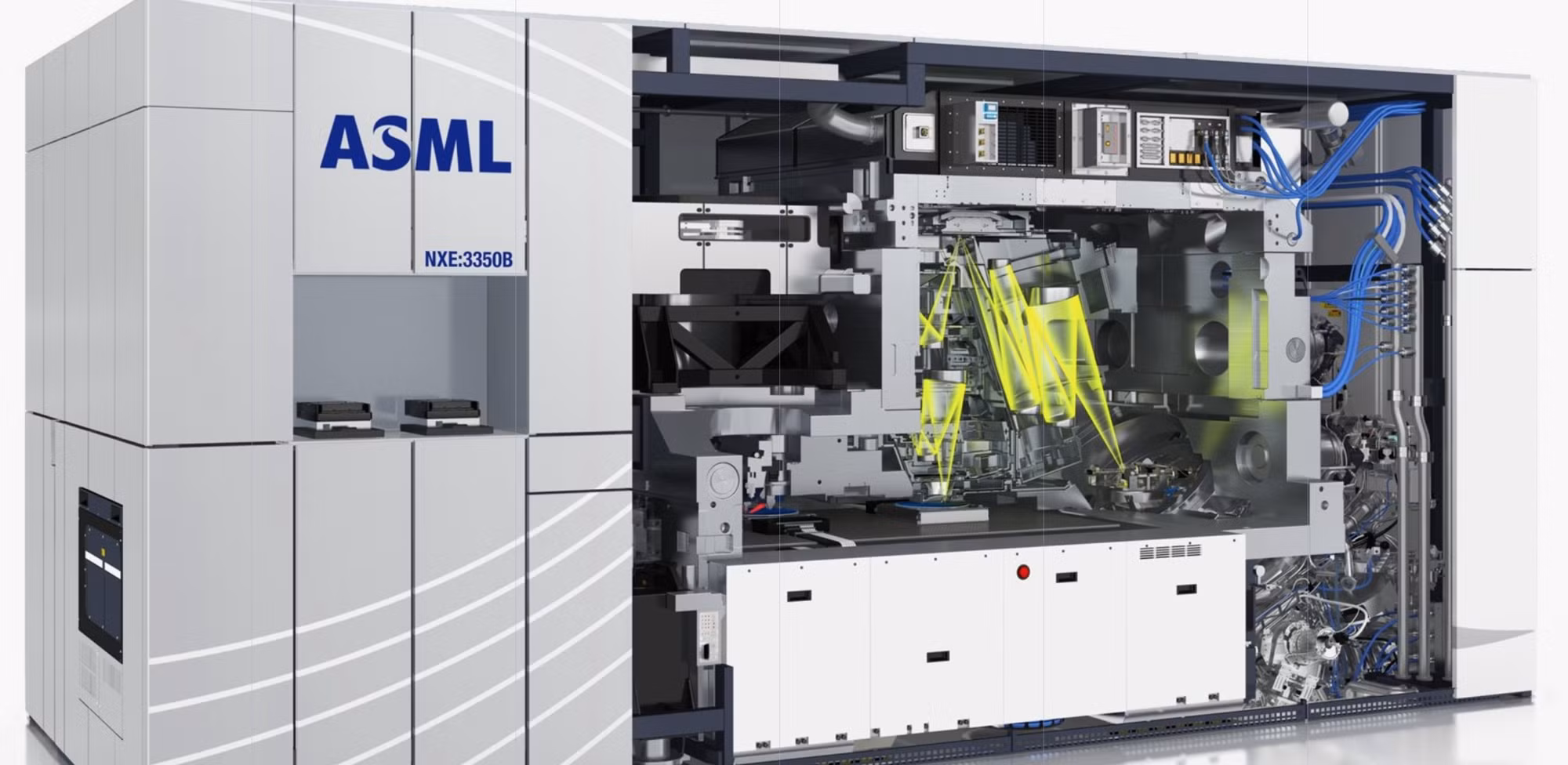NXE:3350 - Hệ thống EUV thế hệ thứ ba của ASML ra mắt vào năm 2015. Ảnh: ASML.