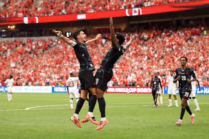 Tuyển Canada đã giành chiến thắng 6-0 trước Qatar trên sân nhà nhưng không thật trọn vẹn do hai cầu thủ bị chấn thương. Ảnh: Getty.
