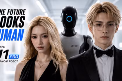 Hai phiên bản nam, nữ của robot U1 của UBTech dự kiến sẽ chính thức bán vào ngày 30/6. Ảnh: UBTech.