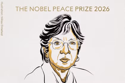 Giải Nobel Hòa bình năm 2026 đã chính thức được công bố hôm nay (9/10). Vượt qua 287 ứng viên được đề cử, nữ thẩm phán nổi tiếng thế giới người Nam Phi Navanethem "Navi" Pillay đã xuất sắc trở thành chủ nhân của giải thưởng cao quý này. Ảnh: Nobel Committee.