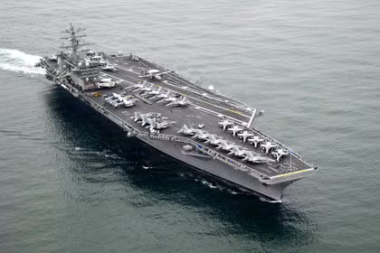 Tàu sân bay Mỹ USS Nimitz (CVN-68) đã vào biển Caribe giữa lúc quan hệ Mỹ-Cuba căng thẳng. Ảnh: Wiki.