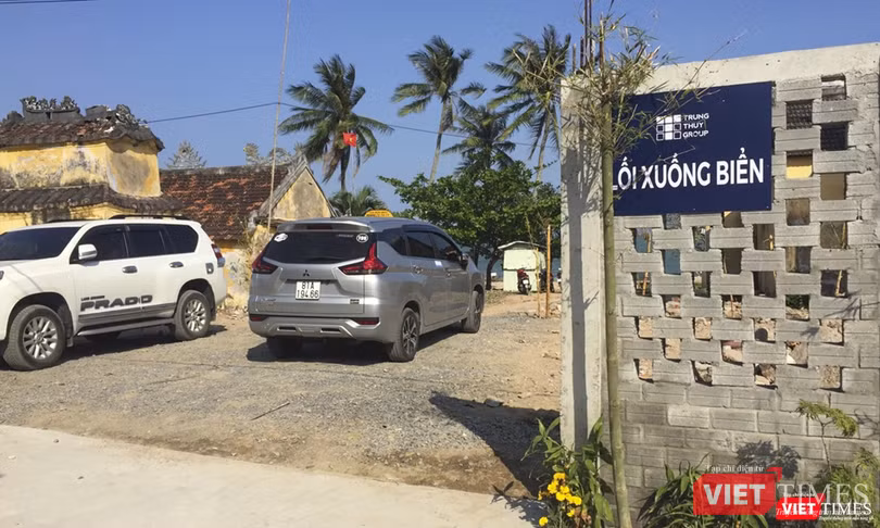 Lối đi xuống biển được mở cho người dân đại phương trong quy hoạch dự án