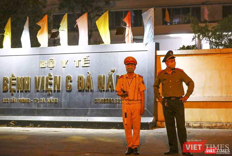 An ninh tại khu vực Bệnh viện C được thắt chặt An ninh tại khu vực Bệnh viện C được thắt chặt