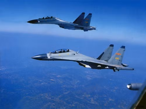 Máy bay chiến đấu Su-30MKK Không quân Trung Quốc (ảnh tư liệu)