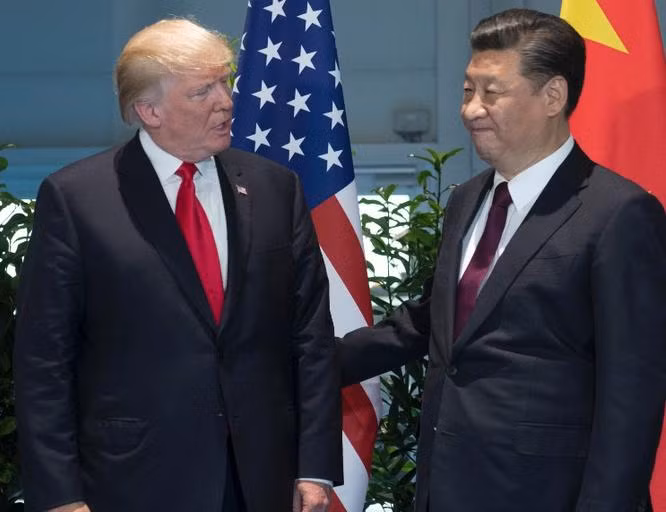 Tổng thống Mỹ Donald Trump và Chủ tịch Trung Quốc Tập Cận Bình. Ảnh: CNN