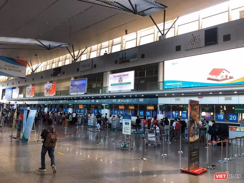 Một góc nhà ga sân bay quốc tế Đà Nẵng