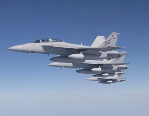Máy bay chiến đấu F/A-18 Super Hornet Mỹ (ảnh tư liệu)