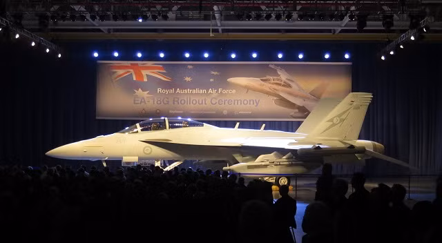 Máy bay tác chiến điện tử EA-18G của Quân đội Australia được chể tạo. Ảnh: Thời báo Hoàn Cầu, Trung Quốc.