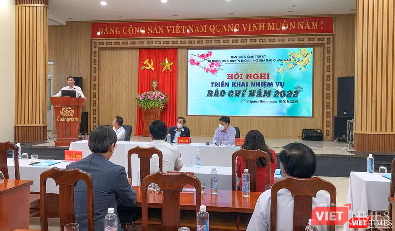 Ông Lê Trí Thanh – Chủ tịch UBND tỉnh Quảng Nam - phát biểu tại hội nghị