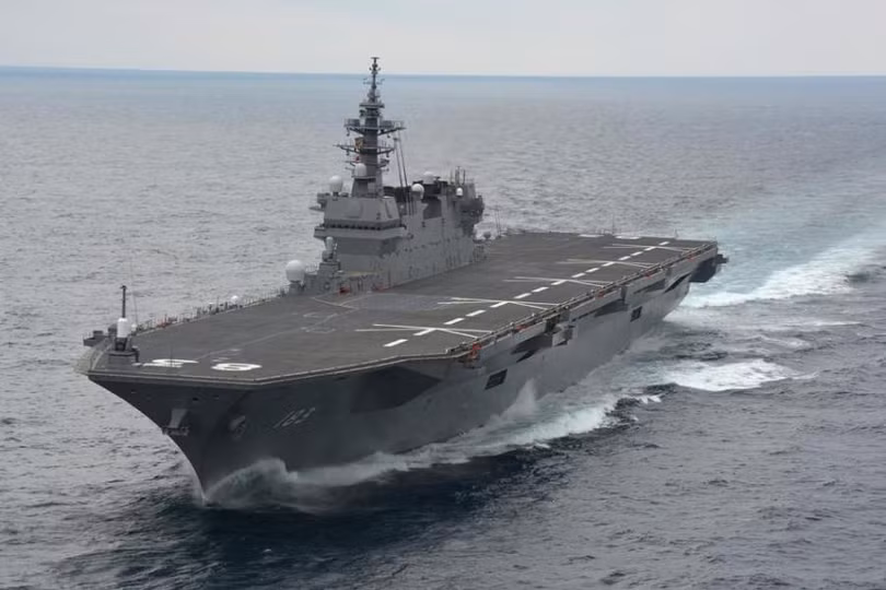 Tàu sân bay trực thăng Izumo của Lực lượng Phòng vệ Biển Nhật Bản (ảnh tư liệu)