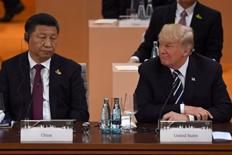 Chủ tịch Trung Quốc Tập Cận Bình và Tổng thống Mỹ Donald Trump. Ảnh: Getty Images.