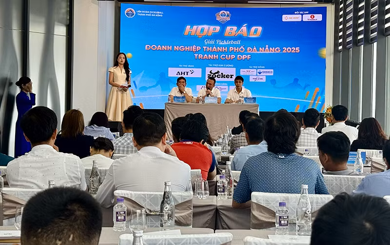 Sáng 19/6, Liên đoàn Pickleball Đà Nẵng tổ chức họp báo công bố giải Pickleball doanh nghiệp thành phố Đà Nẵng năm 2025 tranh cúp DPF.