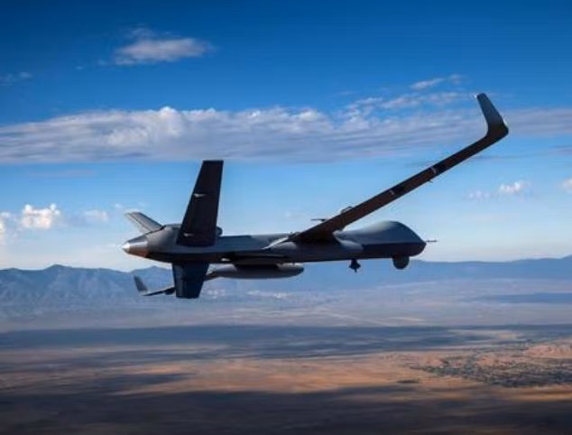 Máy bay do thám kiêm tấn công MQ-9M do Mỹ sản xuất. Ảnh: Sina