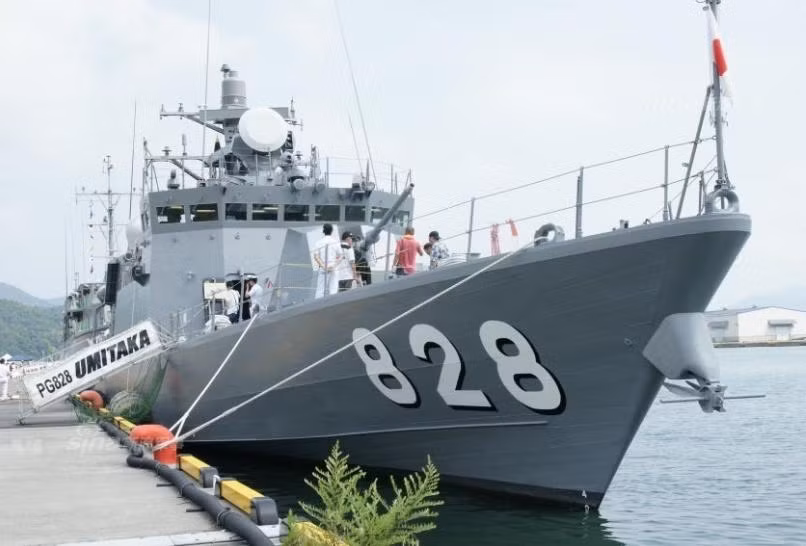 Tàu tên lửa lớp Hayabusa Lực lượng Phòng vệ Biển Nhật Bản. Ảnh: Sina
