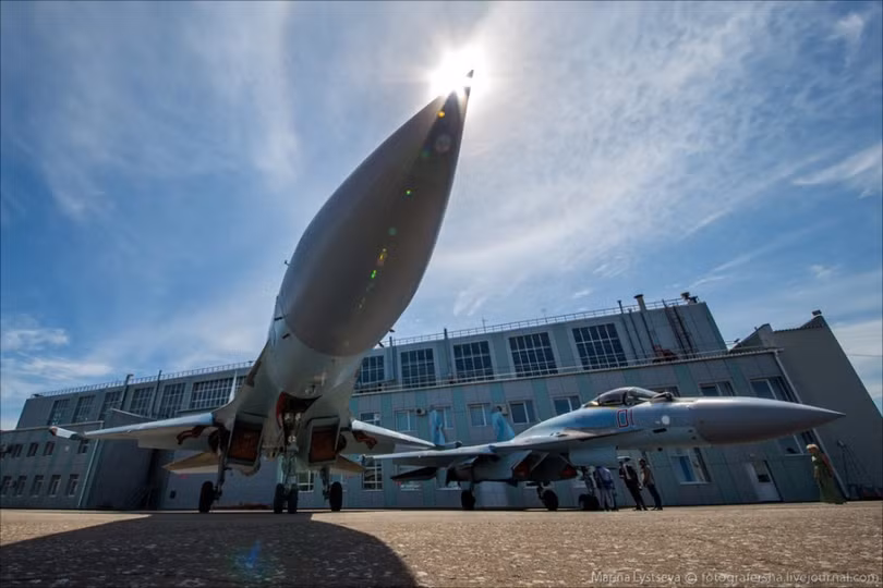 Máy bay chiến đấu Su-35 của Quân đội Nga (ảnh tư liệu)