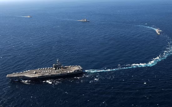 Tàu sân bay USS George Bush CVN-77 Hải quân Mỹ (ảnh tư liệu)