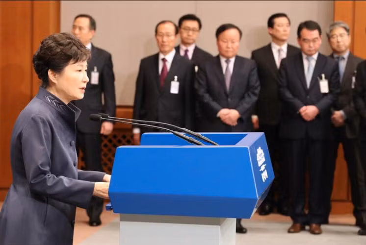 Tổng thống Hàn Quốc Park Geun-hye. Ảnh: Thời báo Hoàn Cầu
