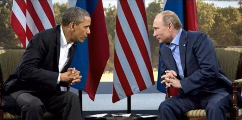 Tổng thống Mỹ Barack Obama và Tổng thống Nga Vladimir Putin. Ảnh: Cankao