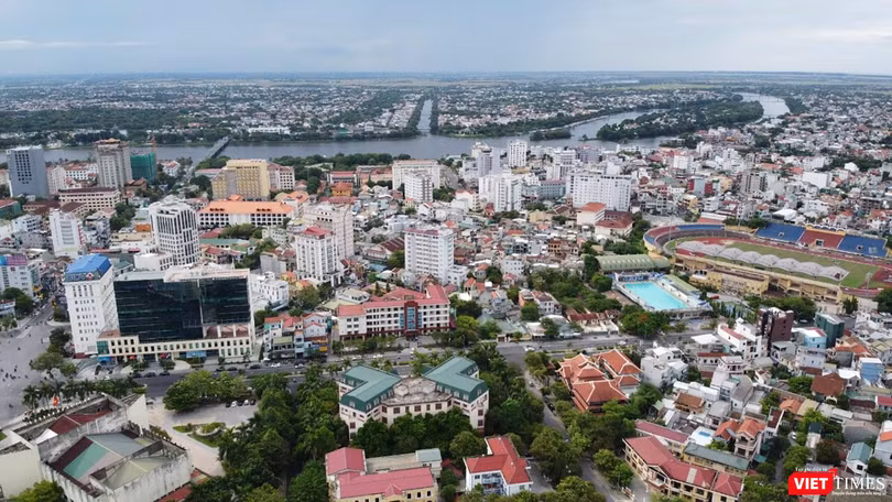 Một góc TP Đà Nẵng nhìn từ trên cao