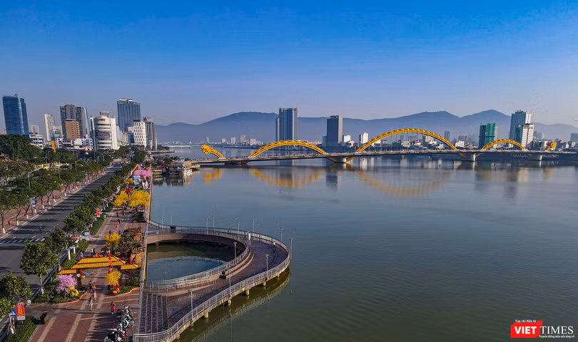 Một góc TP Đà Nẵng từ trên cao