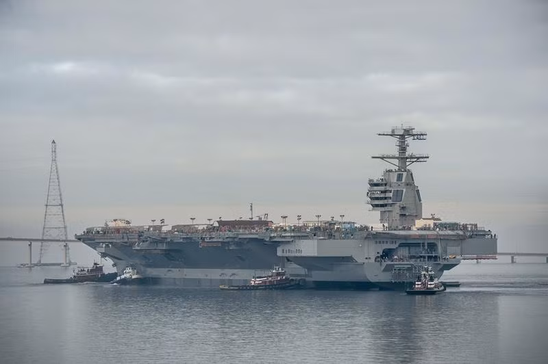 Tàu sân bay USS Gerald R. Ford CVN 78 Mỹ (ảnh tư liệu)