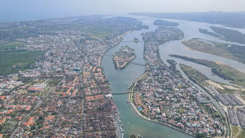 Một góc Hội An nhìn từ trên cao