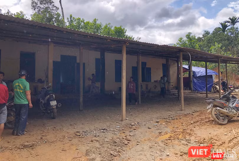 Khu tái định cư tạm cho các hộ dân bị nạn ở Trà Leng