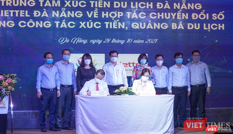 Trung tâm Xúc tiến Du lịch TP Đà Nẵng và Viettel Đà Nẵng ký biên bản ghi nhớ hợp tác chuyển đổi số trong công tác xúc tiến, quảng bá du lịch Đà Nẵng Trung tâm Xúc tiến Du lịch TP Đà Nẵng và Viettel Đà Nẵng ký biên bản ghi nhớ hợp tác chuyển đổi số trong công tác xúc tiến, quảng bá du lịch Đà Nẵng