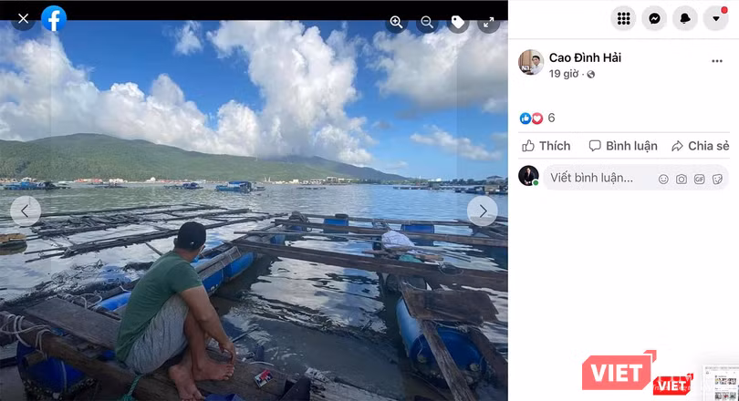 Nội dung đăng tải trên trang facebook cá nhân của Chủ tịch phường Nại Hiên Đông