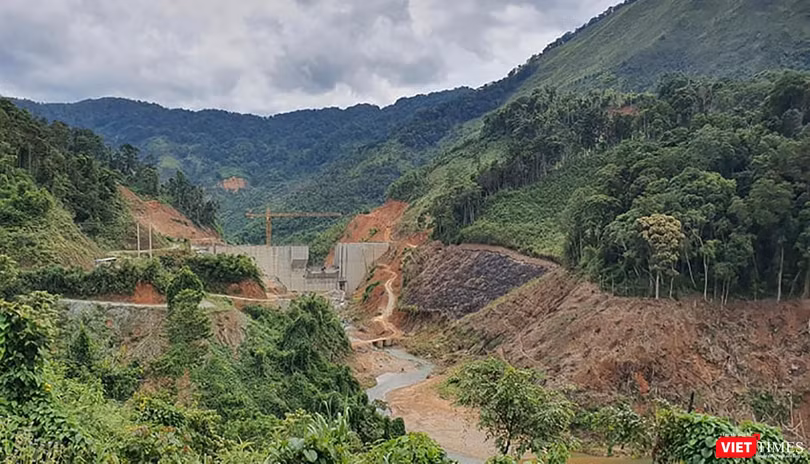 Một thuỷ điện nhỏ trên địa bàn tỉnh Quang Nam đang được xây dựng