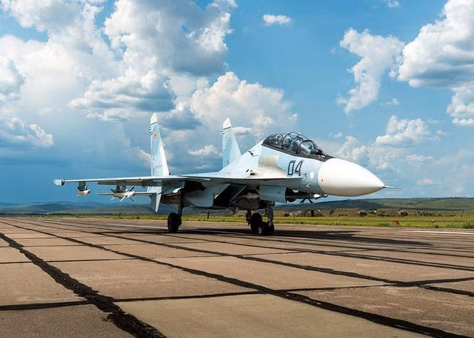 Máy bay chiến đấu Su-30SM Nga. Ảnh: Military.china.com