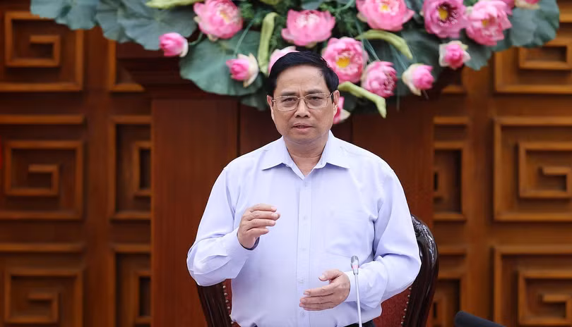 Thủ tướng Chính phủ Phạm Minh Chính chủ trì cuộc họp (Ảnh: VGP/Nhật Bắc)