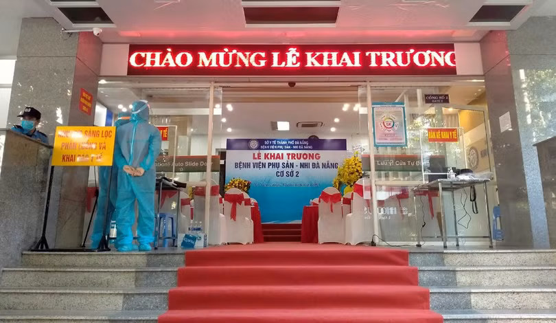 Bệnh viện Phụ sản - Nhi Đà Nẵng cơ sở 2 tại địa chỉ 26C đường Chu Văn An (phường Bình Hiên, quận Hải Châu, TP Đà Nẵng). (Ảnh Minh Hiền)
