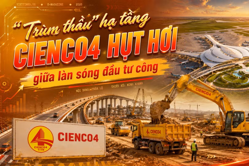 “Trùm thầu” hạ tầng CIENCO4 hụt hơi giữa làn sóng đầu tư công