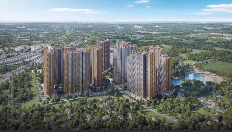 The Parkland được kiến tạo theo hình thái Sông - Đảo - Núi, mang phong cách sống hiện đại, nhịp xanh và tiện ích đô thị kết nối mạch lạc.