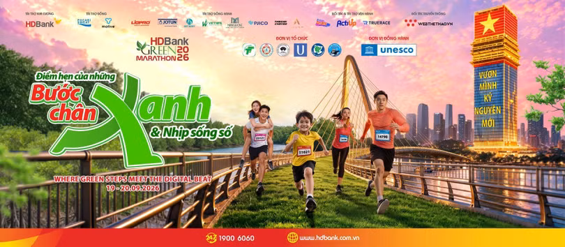 HDBank Green Marathon 2026 - Điểm hẹn của những bước chân xanh và nhịp sống số.