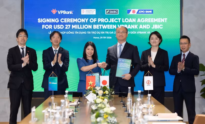 VPBank huy động 27 triệu USD từ ngân hàng Nhật Bản cho dự án truyền tải điện 220 kV.