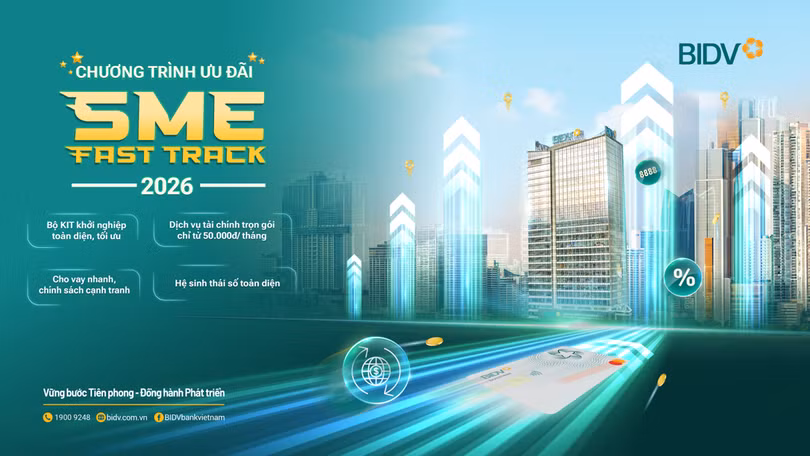 Đón năm “Mã" cùng ưu đãi siêu đã từ BIDV SME Fast Track 2026