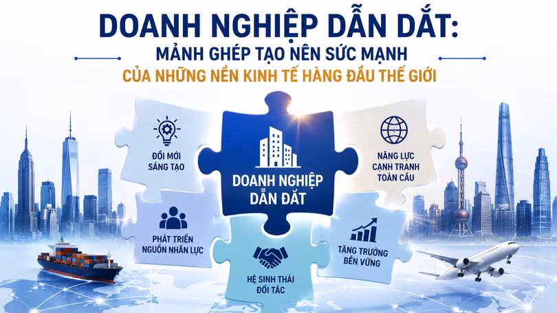 Doanh nghiệp dẫn dắt: Mảnh ghép tạo nên sức mạnh của những nền kinh tế hàng đầu thế giới