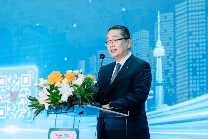 Ông Lee Ho Sung – Tổng Giám đốc Hana Bank - phát biểu tại sự kiện