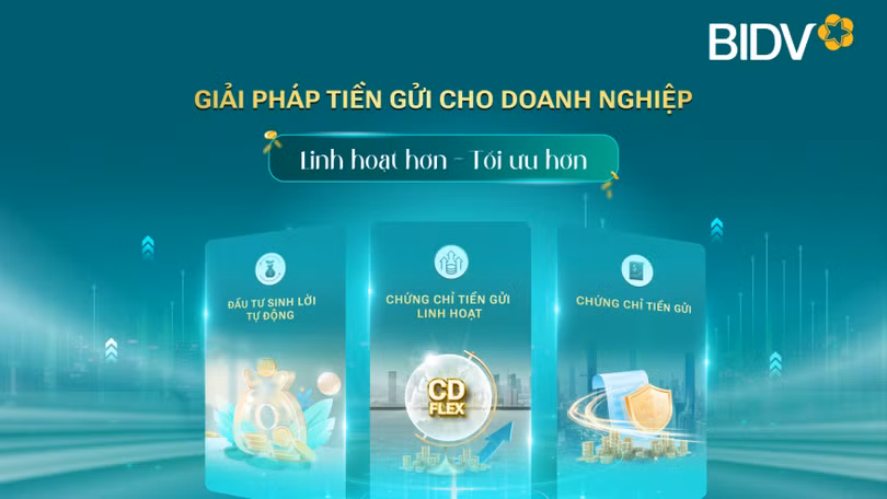 BIDV và giải pháp tiền gửi tối ưu cho doanh nghiệp 