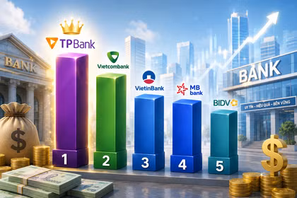 Thu nhập nhân viên TPBank dẫn đầu, bỏ xa Vietcombank, VietinBank
