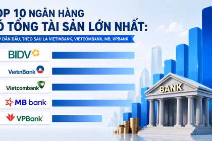 10 ngân hàng có tổng tài sản lớn nhất Việt Nam: BIDV dẫn đầu, vị trí á quân thuộc về VietinBank