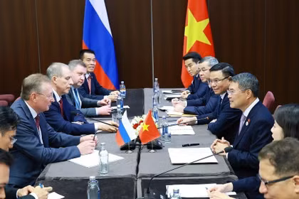 Thủ tướng Lê Minh Hưng tiếp ông Sergey Kudryashov, Tổng Giám đốc Tập đoàn Zarubezhneft. Ảnh: TTXVN.