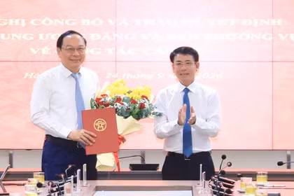 Thứ trưởng Lê Công Thành làm Trợ lý Bí thư Thành ủy Hà Nội