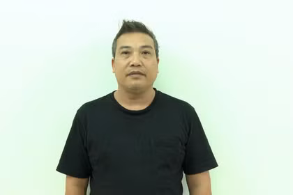 Đặng Ngọc Thảo tại cơ quan điều tra. Ảnh: Bộ Công an.